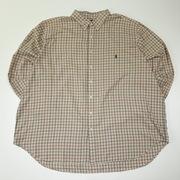 CL629 3XB 폴로 00s 태터솔체크 버튼다운 멀티컬러 셔츠 남방