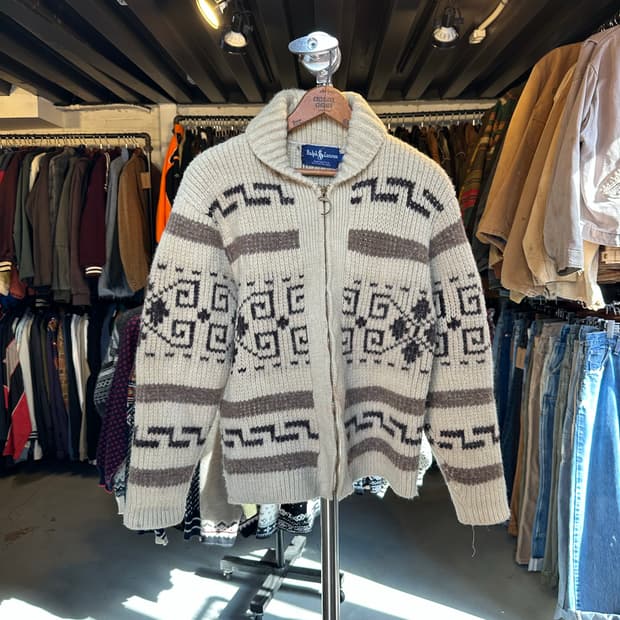 80-90s 폴로 랄프로렌 헤비 울 코위찬 스웨터 우먼스