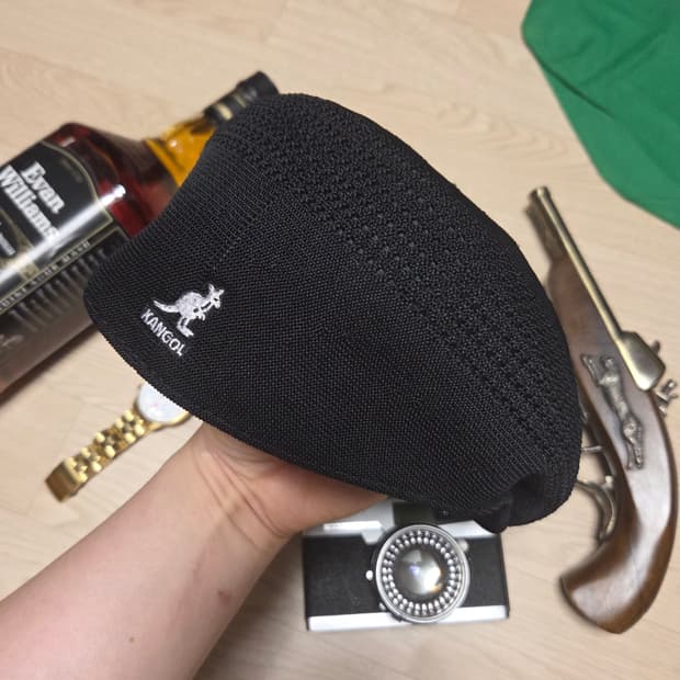 (1회 착용)KANGOL 캉골 헌팅캡 베레모 매쉬 트로픽 504