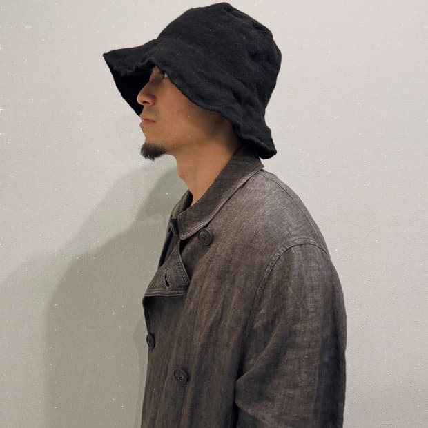 꼼데가르송 셔츠 23aw 축융울 버킷햇