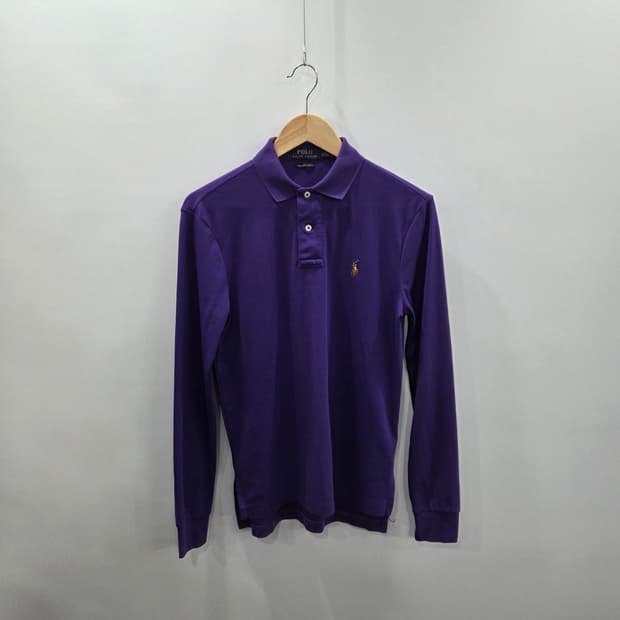 폴로랄프로렌 코튼 카라 롱슬리브 퍼플 XS