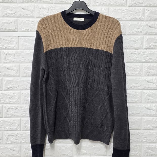 택포// 빈폴 컬러 블록 니트 105