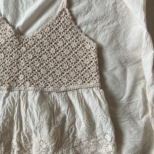 레이스 크로셰 뷔스티에