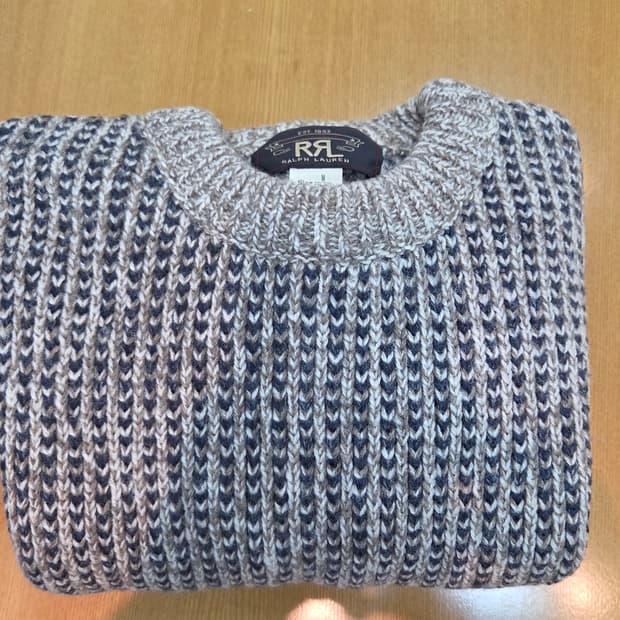 더블알엘 RRL 피셔맨 핸드니트 크루넥 S