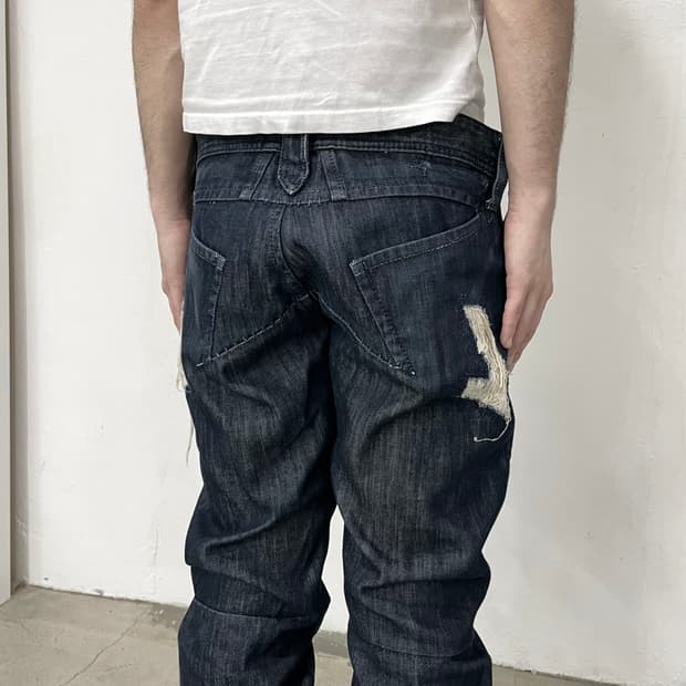 마리떼 프랑소와 저버 스타 디스트레스드 데님 팬츠