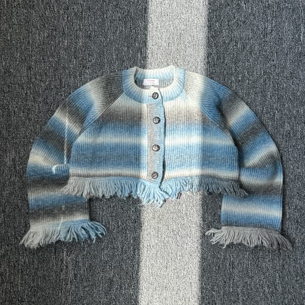 루루서울 프린지 크롭 가디건