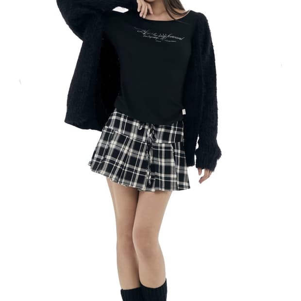 구해요) 클리시어 슈가플럼 헤어리 가디건 블랙