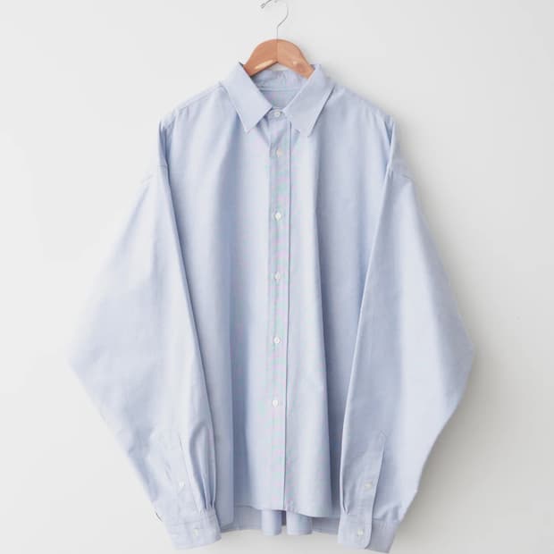실라쥬(Sillage) 와이드 옥스포드 셔츠 블루