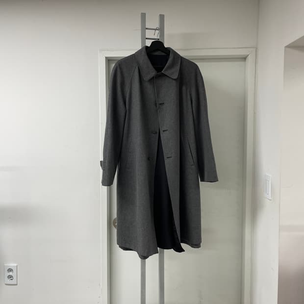 안나마리아 블랙/그레이 리버시블 코트 42(W)