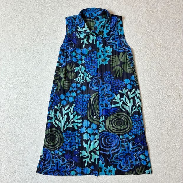 플리츠 플리즈 이세이 미야케 10's 질레 올 오버 원피스 PN6926