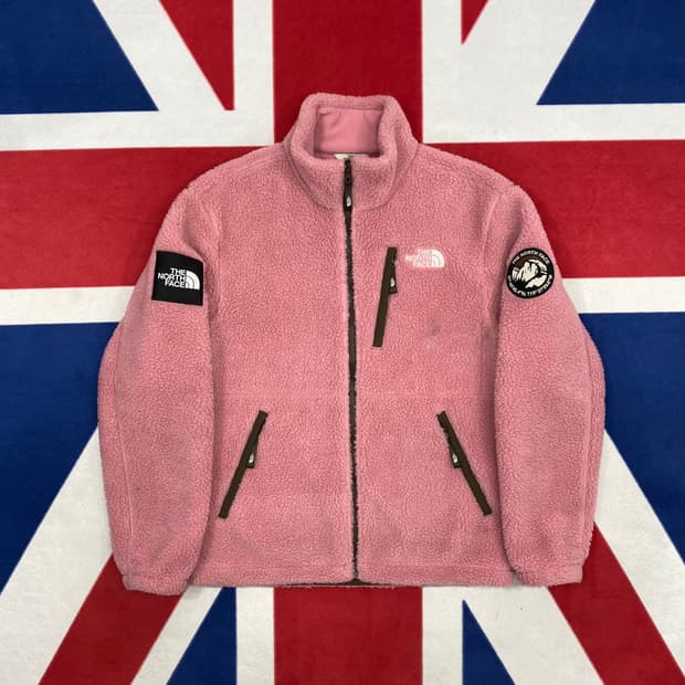 노스페이스 딸기우유 플리스자켓 M