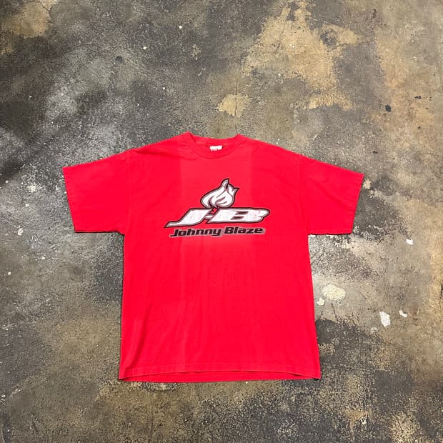 빈티지 90s 조니 블레이즈 힙합 빅로고 티셔츠 