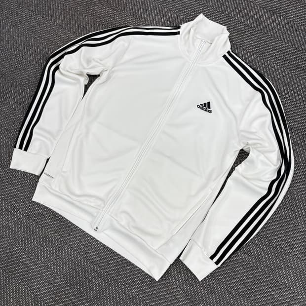 아디다스 삼선 화이트 져지s