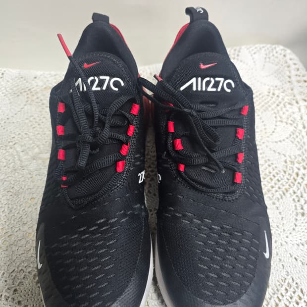 나이키 에어맥스 27블랙/레드 270mm