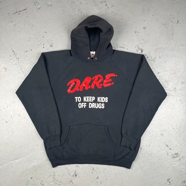 빈티지 D.A.R.E 후드티