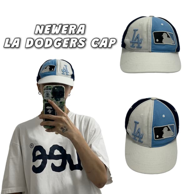 뉴에라 59FIFTY LA다저스 더블로고 캡 올드스쿨 레어 스포티