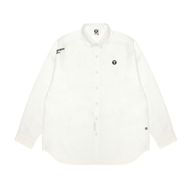 에이프 나우 롱 슬리브 셔츠 화이트 L