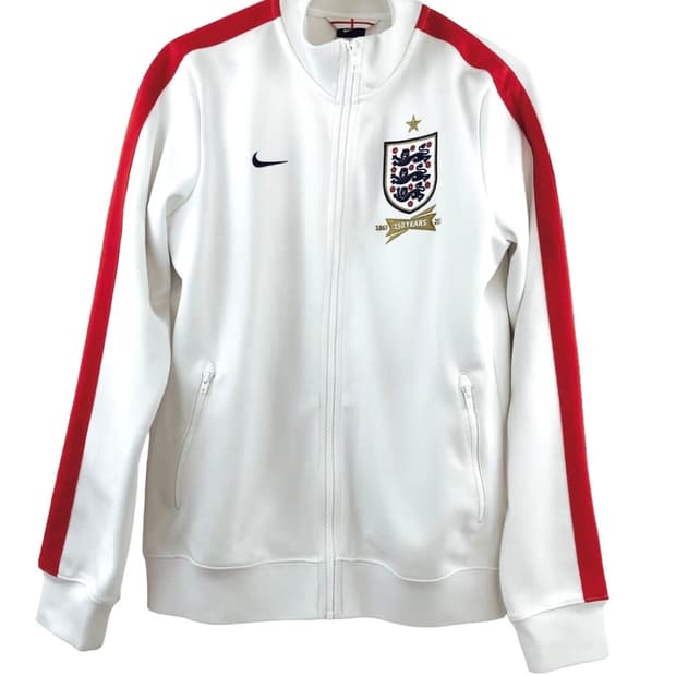 나이키 잉글랜드 150주년 흰빨 트랙탑 져지 L