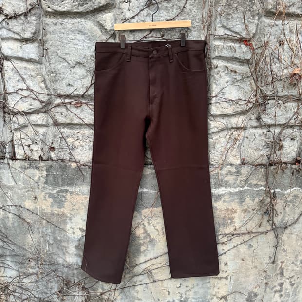 70s 랭글러 usa 빈티지 스타프레스트 메카닉 웨스턴 부츠컷 팬츠