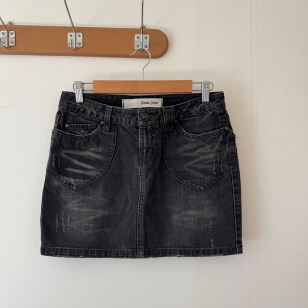  데님 미니 스커트