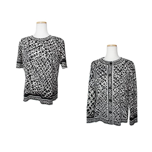 레오나드 블랙 앤 화이트 트윈셋 44