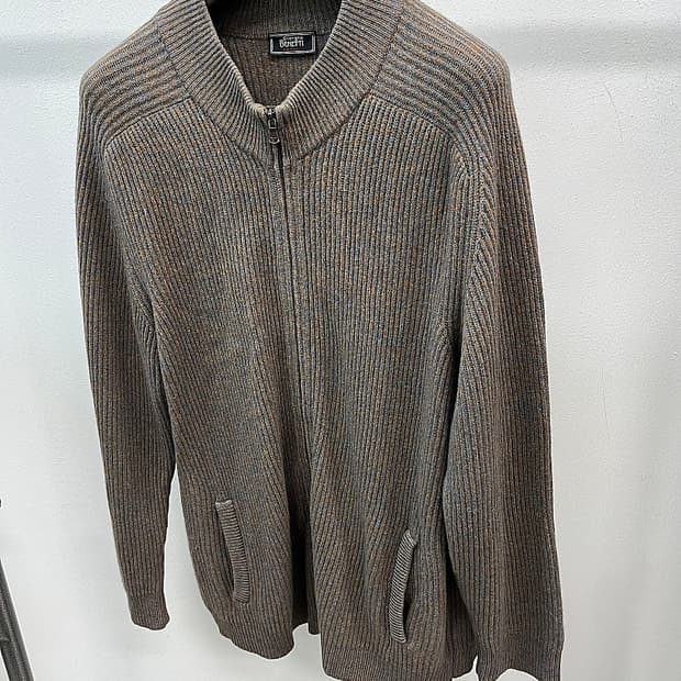 115) 조르지오베네티 캐시미어 니트집업 