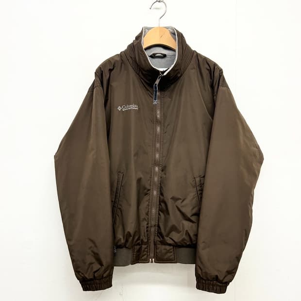 컬럼비아 브라운 바람막이 점퍼