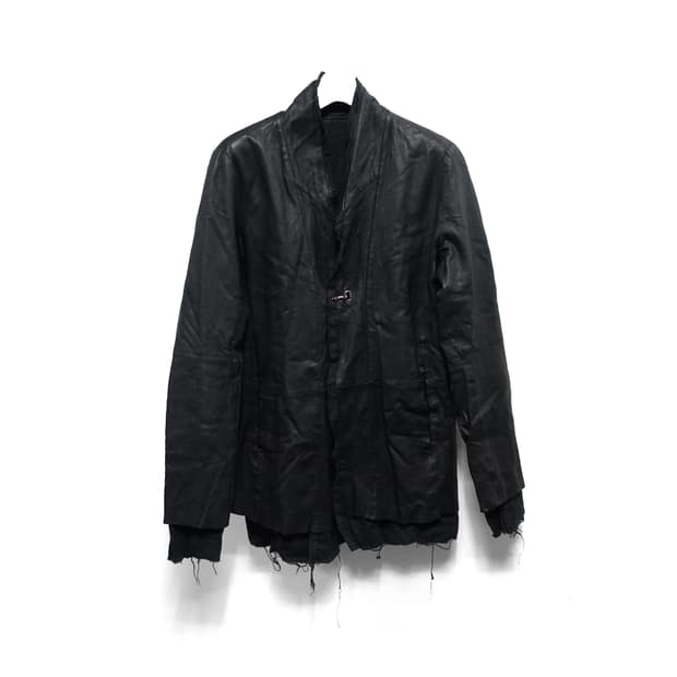 [44]SHELLAC 쉘락 아카이브 아티잔 레이어드 컷오프 램레더자켓