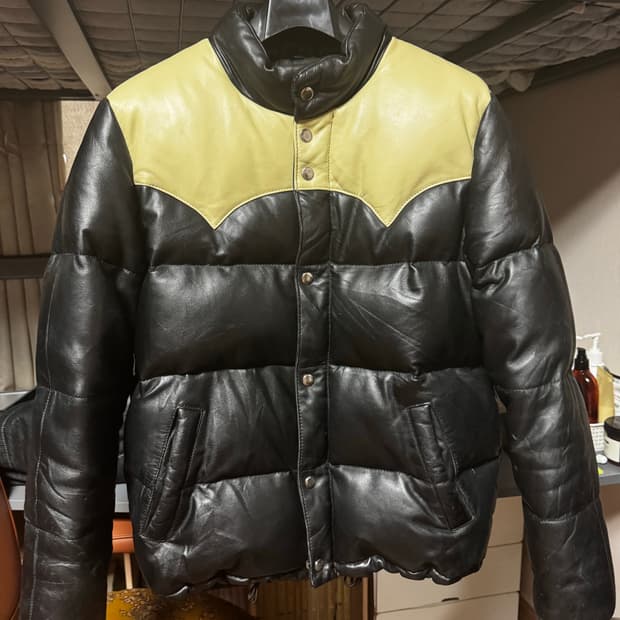 웨스턴 구스 100% 양가죽패딩