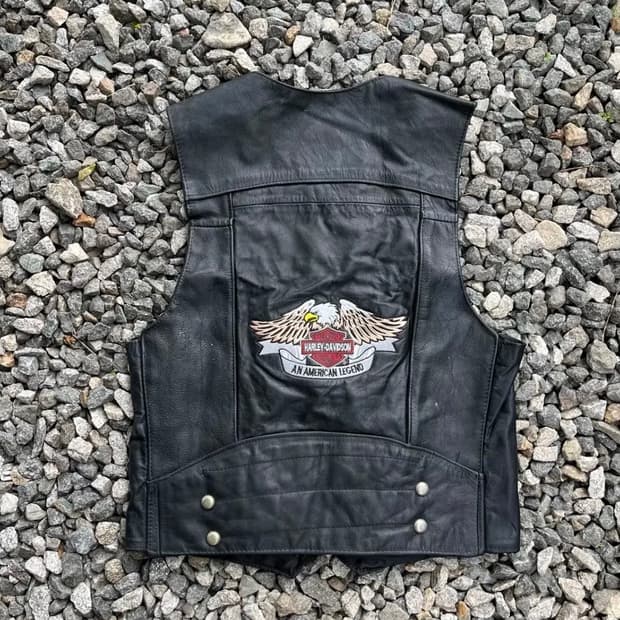 할리데이비슨 레더 베스트 (실측확인)