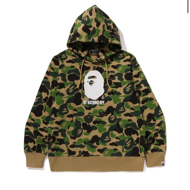 베이프 abc 카모 풀오버 후드
