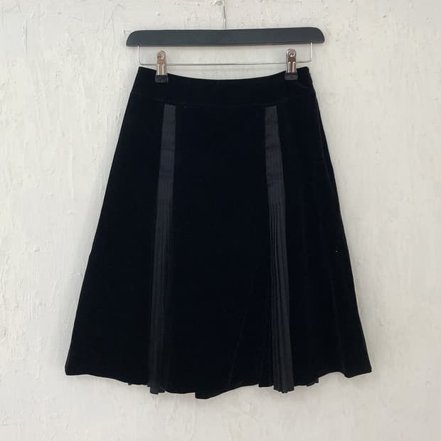 vintage petite velvet skirt