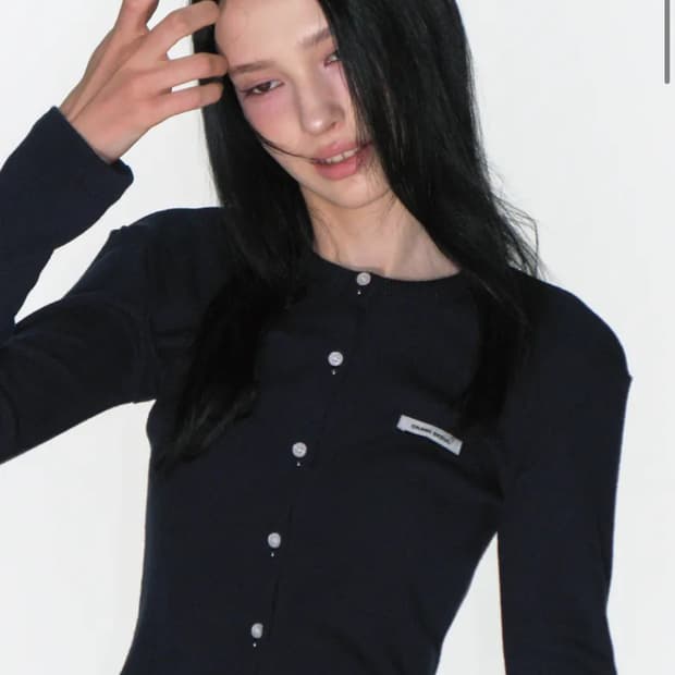 크랭크 가디건 네이비