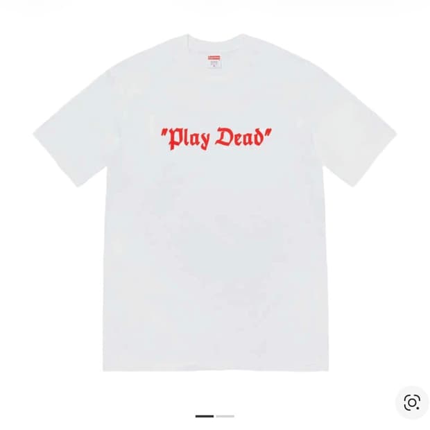 슈프림 플레이 데드 티셔츠 화이트 XL