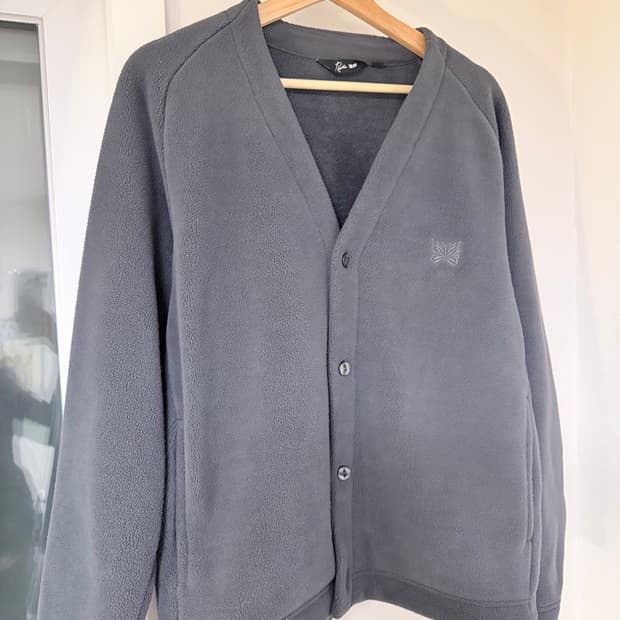 유니클로 니들즈 콜라보 가디건 그레이 M