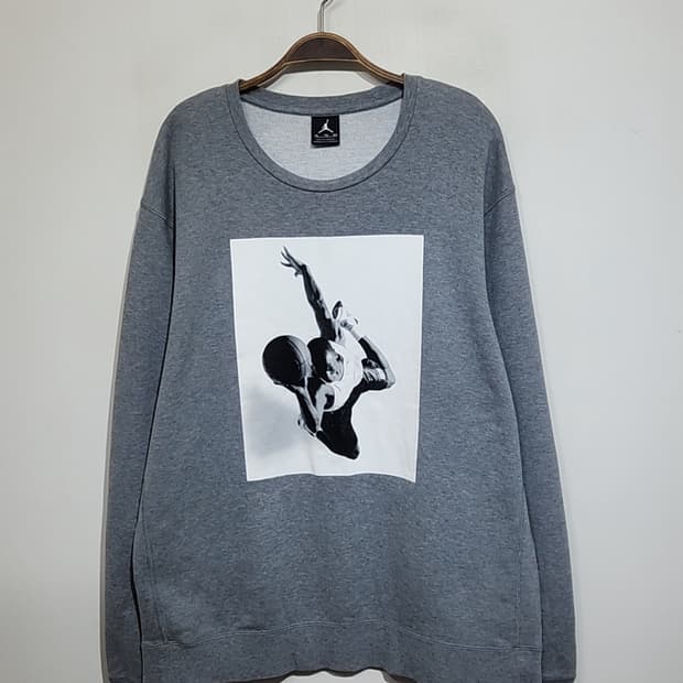 (XXL) 조던 빅사이즈 맨투맨 그레이 스웨트 티셔츠 