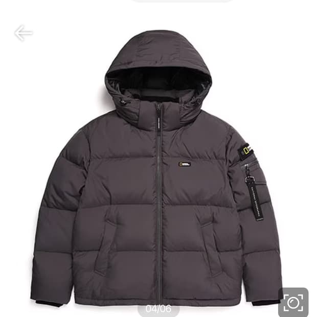 내셔널 지오그래픽 골든몰 덕다운 숏패딩 남녀공용