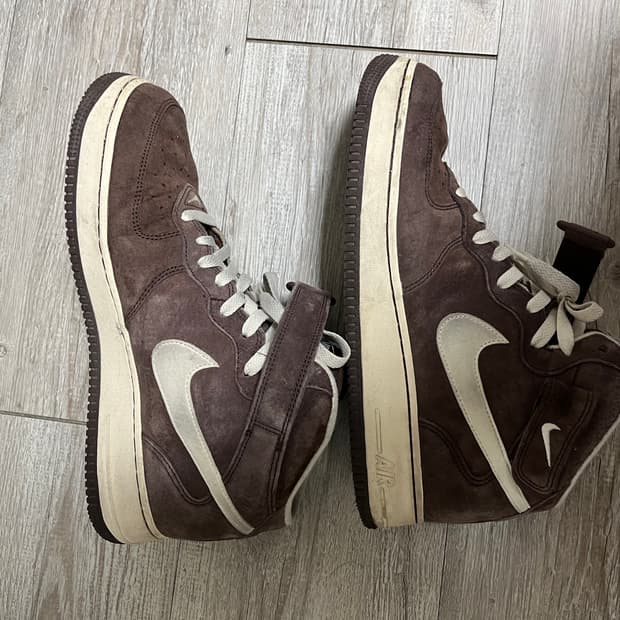 나이키 에어포스1 미드 초콜릿