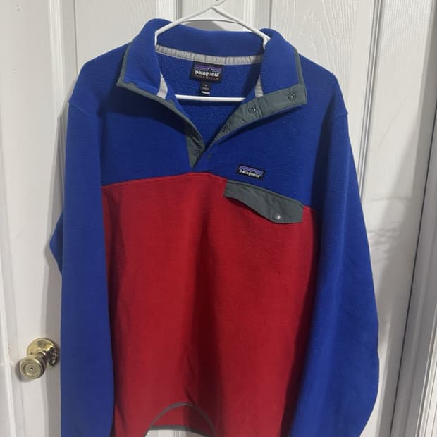 10s 파타고니아 신칠라 스냅-T 블루/레드