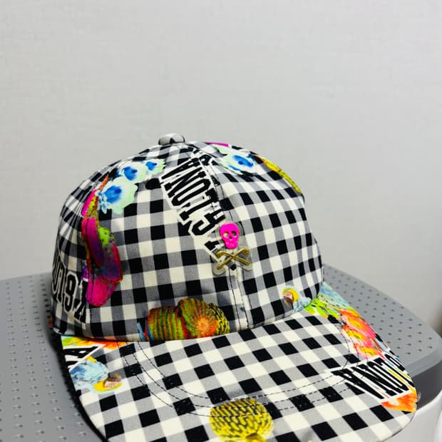 마크앤로나 MARK & LONA 체크 패턴 파라rot 골프 캡