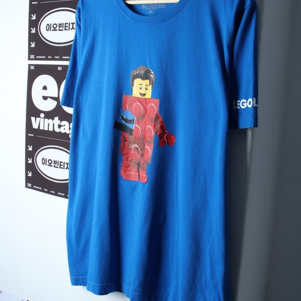 (2XL-3XL) 레고 반팔 티셔츠 빅사이즈 미니피규어-H32328