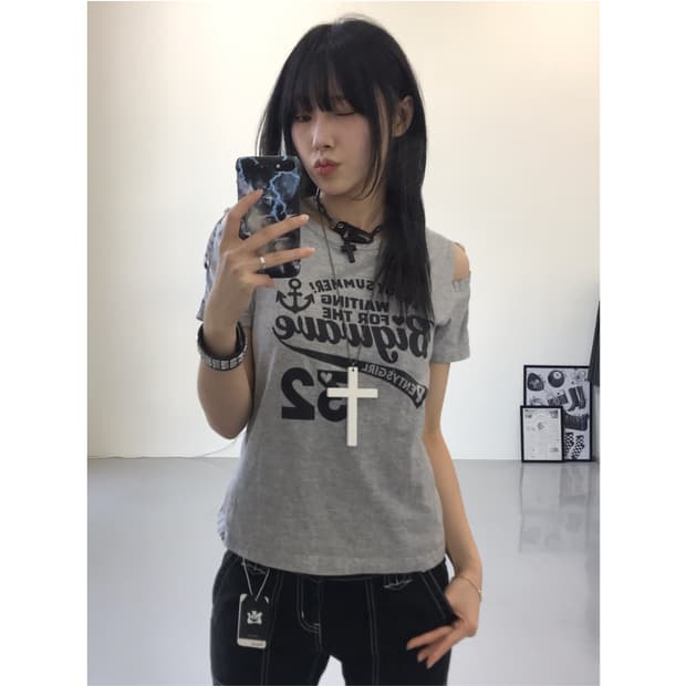 Jpn Y2k Graphic Short Sleeve T-Shirts