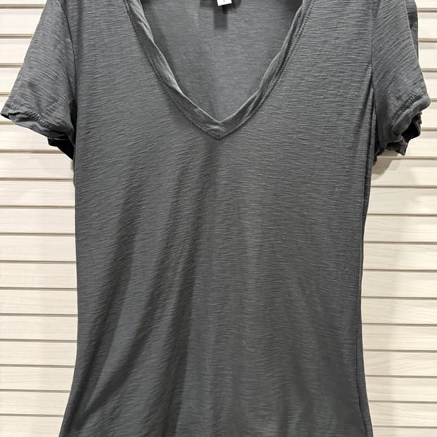 제임스 펄스 여성 브이넥 반팔티 카키색