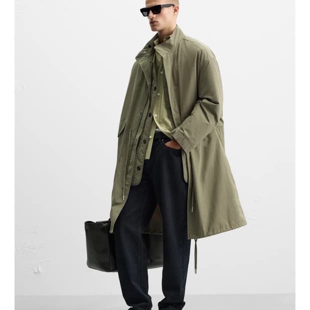 자라 2way 야상 자켓 자라 투인원 야상 피쉬테일 파카