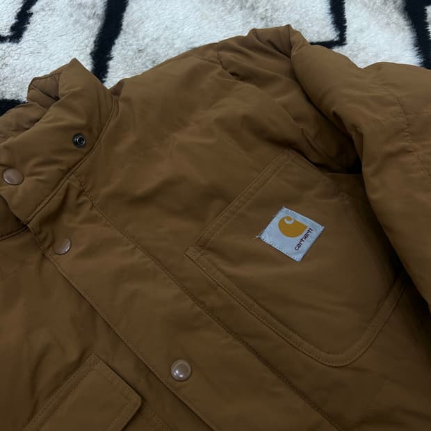 [L]칼하트Wip 알파인 코트 패딩/해밀턴브라운/모자분실