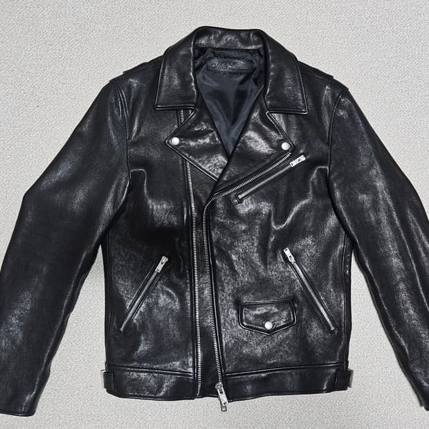 느와르라르메스 램스킨 더블라이더 가죽자켓 44
