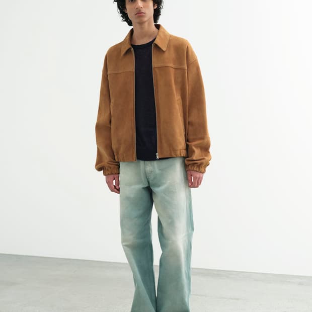 [3] 오라리 램 스웨이드 블루종 새상품