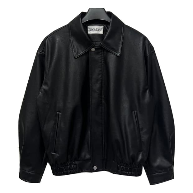 에드모어 헤일리 오버핏 블랙 레더 자켓 FREE