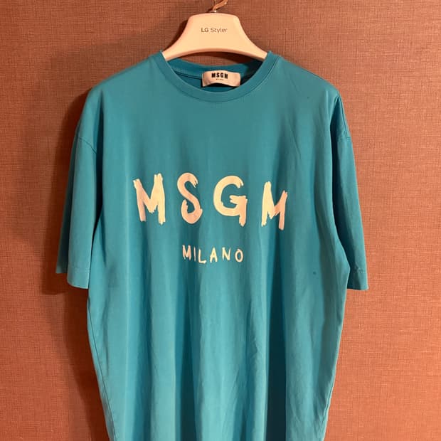 MSGM 밀라노 로고 티셔츠