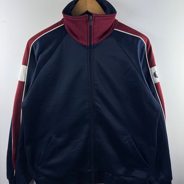 프레드페리 네이비 버건디 트랙탑져지1800